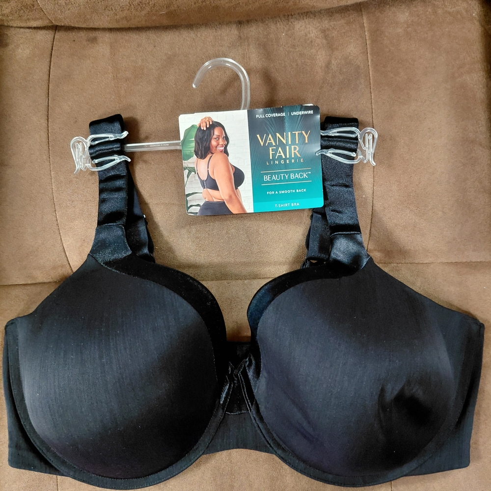 Vanity Fair Black Beauty Back Full Coverage Bra
